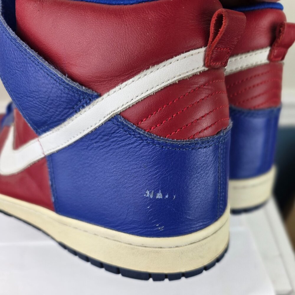 Nike Dunk High L.A. Clippers 305287 Men's Size 14 Sneakers Royal Blue Red White - Picture 3 of 8